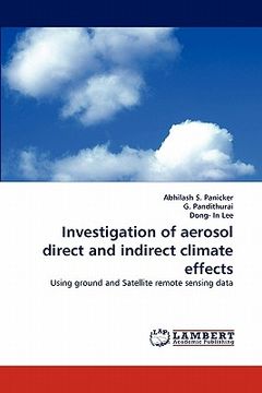 portada investigation of aerosol direct and indirect climate effects (en Inglés)