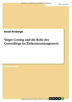portada Target Costing und die Rolle des Controllings im Zielkostenmanagement (German Edition)