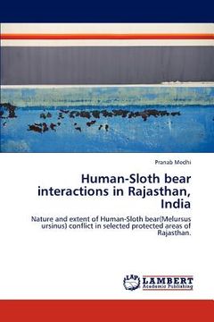 portada human-sloth bear interactions in rajasthan, india (en Inglés)