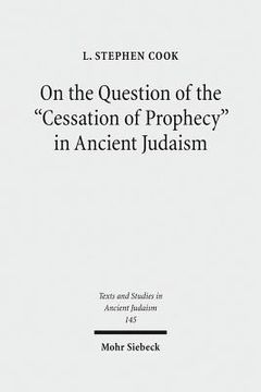 portada On the Question of the Cessation of Prophecy in Ancient Judaism (en Inglés)