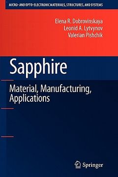 portada sapphire: material, manufacturing, applications (en Inglés)