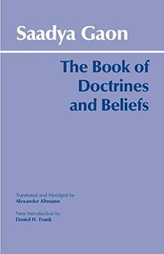 portada The Book of Doctrines and Beliefs (Hackett Classics) (en Inglés)