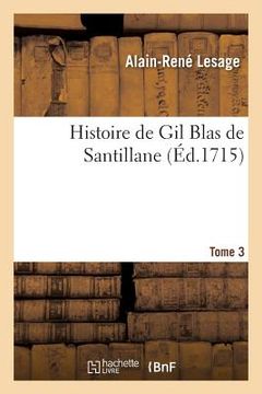 portada Histoire de Gil Blas de Santillane. Tome 3 (en Francés)