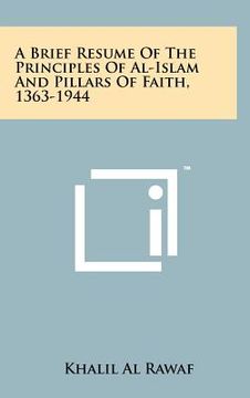 portada a brief resume of the principles of al-islam and pillars of faith, 1363-1944