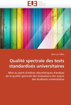 portada Qualite Spectrale Des Tests Standardises Universitaires