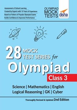 portada 28 Mock Test Series for Olympiads Class 3 Science, Mathematics, English, Logical Reasoning, GK & Cyber 2nd Edition (in English)