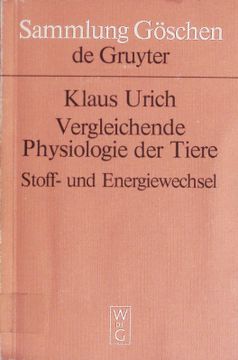 portada Vergleichende Physiologie der Tiere. (en Alemán)