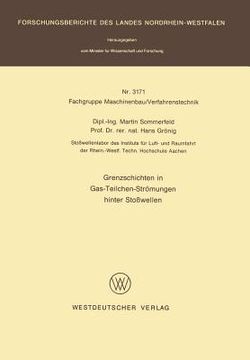portada Grenzschichten in Gas-Teilchen-Strömungen Hinter Stoßwellen (en Alemán)