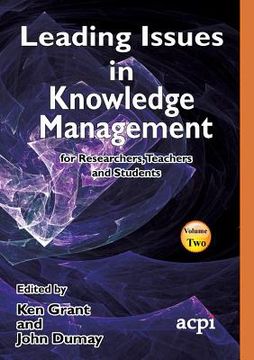 portada Leading Issues in Knowledge Management Volume 2 (en Inglés)