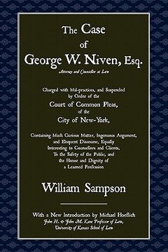 portada the case of george w. niven, esq.
