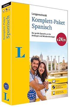 portada Langenscheidt Komplett-Paket Spanisch: Sprachkurs zum Spanisch Lernen für Anfänger und Wiedereinsteiger mit 2 Büchern, 7 Cds, Download und Vokabeltrainer-App