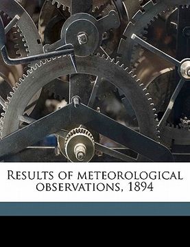 portada results of meteorological observations, 1894