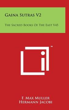 portada Gaina Sutras V2: The Sacred Books Of The East V45
