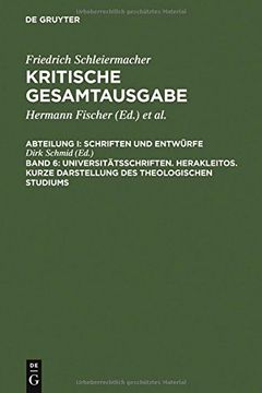portada universitatsschriften. herakleitos. kurze darstellung des theologischen studiums (in English)