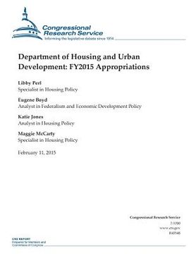 portada Department of Housing and Urban Development: FY2015 Appropriations (en Inglés)