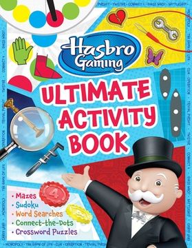 portada Hasbro Gaming Ultimate Activity Book: (Hasbro Board Games, Kid's Game Books, Kids 8-12, Word Games, Puzzles, Mazes) (en Inglés)
