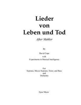 portada Lieder von Leben und Tod (after Mahler) (in English)