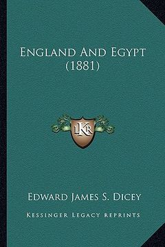 portada england and egypt (1881) (en Inglés)