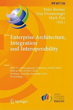 portada enterprise architecture, integration and interoperability (en Inglés)