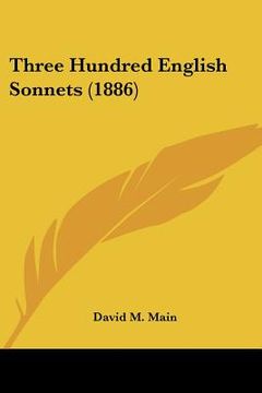 portada three hundred english sonnets (1886)