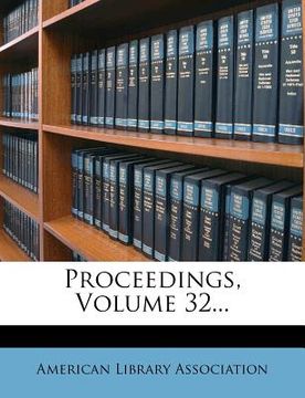 portada proceedings, volume 32... (en Inglés)