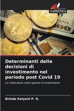 portada Determinanti delle decisioni di investimento nel periodo post Covid 19 (in Italian)