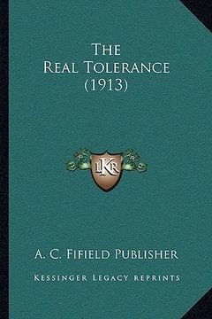 portada the real tolerance (1913)