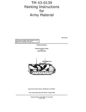 portada TM 43-0139 Painting Instructions for Army Materiel (en Inglés)