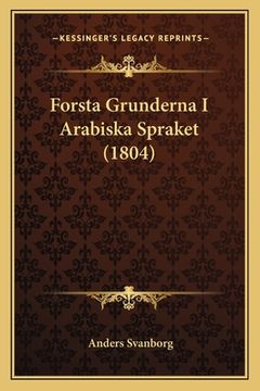 portada Forsta Grunderna I Arabiska Spraket (1804) (en Danés)
