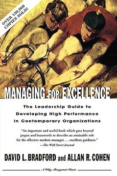 portada managing for excellence: the guide to developing high performance in contemporary organizations (in English)