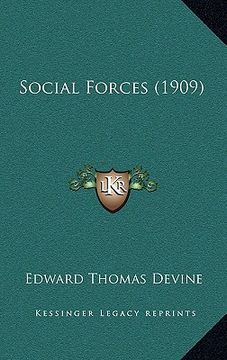 portada social forces (1909) (en Inglés)