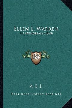 portada ellen l. warren: in memoriam (1860) (in English)