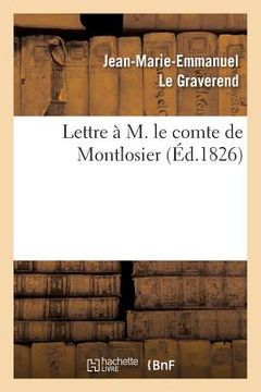 portada Lettre À M. Le Comte de Montlosier (en Francés)