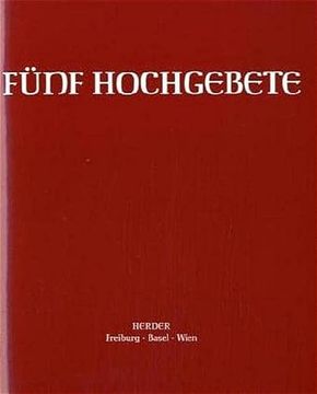 portada Fünf Hochgebete. Studienausgabe (en Alemán)