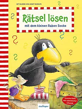 portada Der Kleine Rabe Socke: Rätsel Lösen mit dem Kleinen Raben Socke Rätselheft ab 4 (en Alemán)