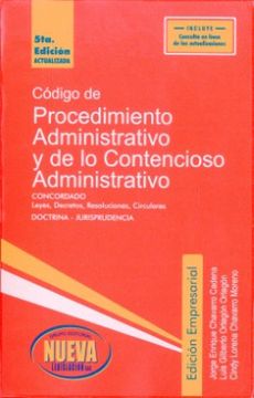 portada Codigo de Procedimiento Administrativo y de lo Contencioso Administrativo