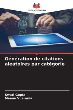 portada Génération de citations aléatoires par catégorie (en Francés)
