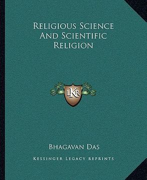 portada religious science and scientific religion (en Inglés)