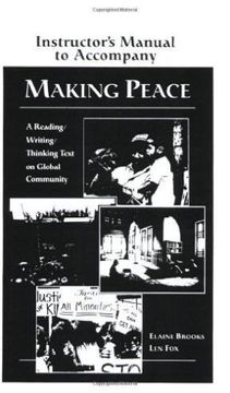 portada making peace instructor's manual: a reading/writing/thinking text on global community