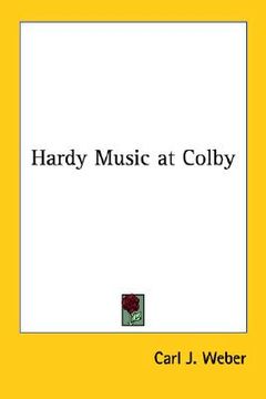 portada hardy music at colby (in English)