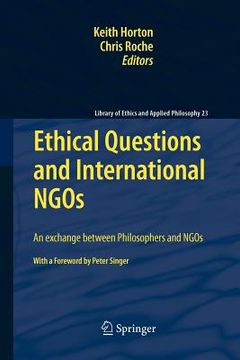 portada ethical questions and international ngos: an exchange between philosophers and ngos (en Inglés)