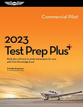 portada 2023 Commercial Pilot Test Prep Plus: Book Plus Software to Study and Prepare for Your Pilot faa Knowledge Exam (Asa Test Prep Series) (en Inglés)