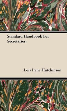 portada standard handbook for secretaries (en Inglés)