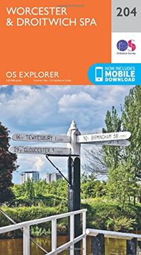 portada Worcester and Droitwich Spa (OS Explorer Map)