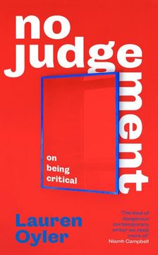portada No Judgement: On Being Critical (en Inglés)