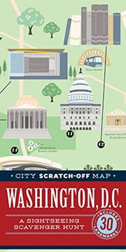 portada City Scratch-Off Map: Washington, D.C.: A Sightseeing Scavenger Hunt (en Inglés)