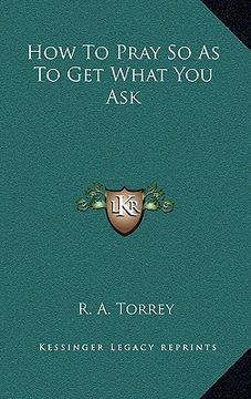 portada how to pray so as to get what you ask