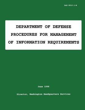 portada Department of Defense Procedures for Management of Information Requirements (DoD 8910.1-M) (en Inglés)