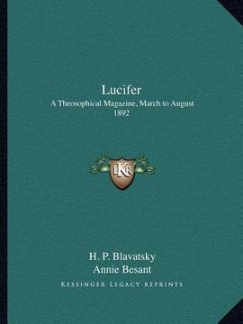 portada lucifer: a theosophical magazine, march to august 1892