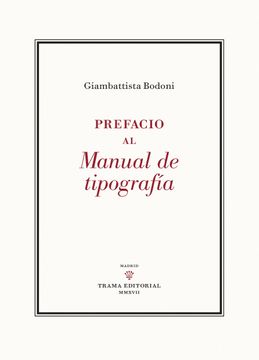 portada Prefacio al Manual de Tipografía (in Spanish)